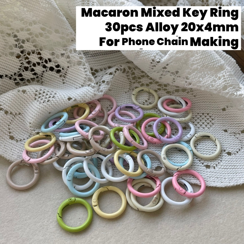 30pcs Macaron Mixed Phone Ring 20mm