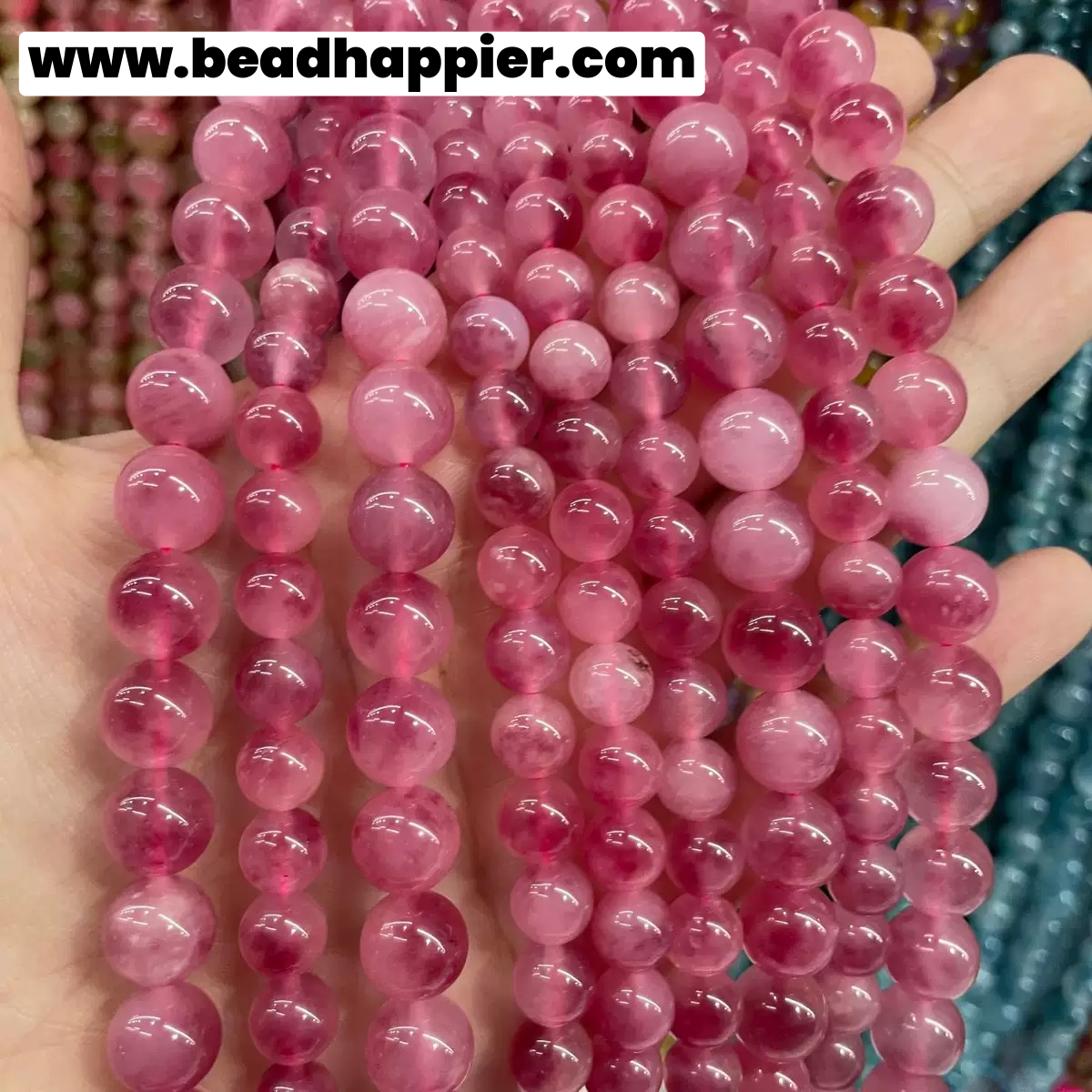 8mm 10mm Spring Party -Jade Round Bead