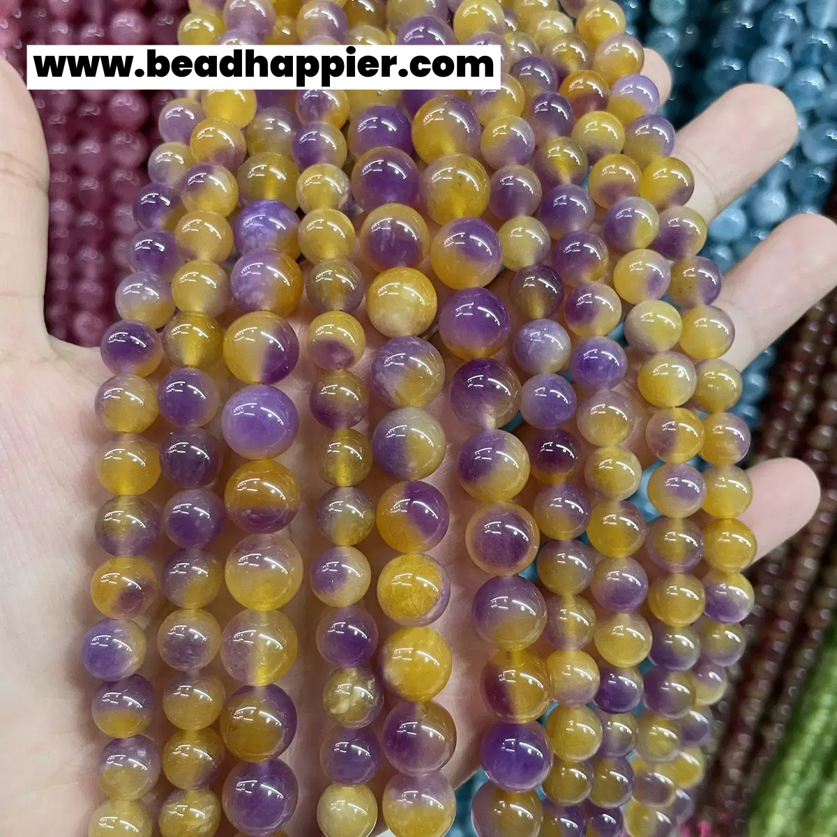 8mm 10mm Spring Party -Jade Round Bead