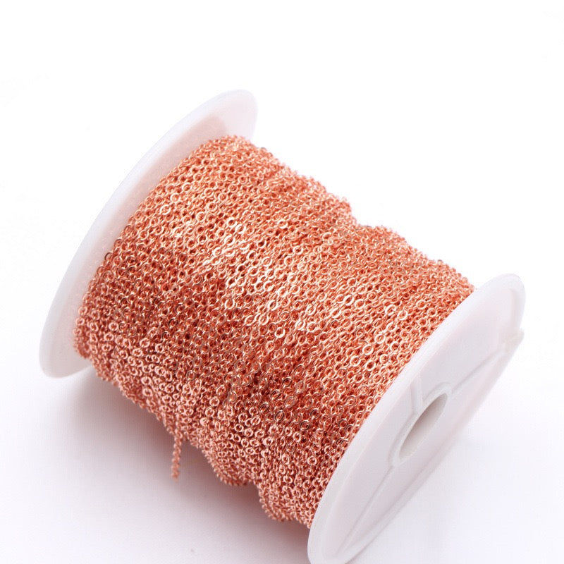 1.6mm Copper O Chain for DIY (3 meters)