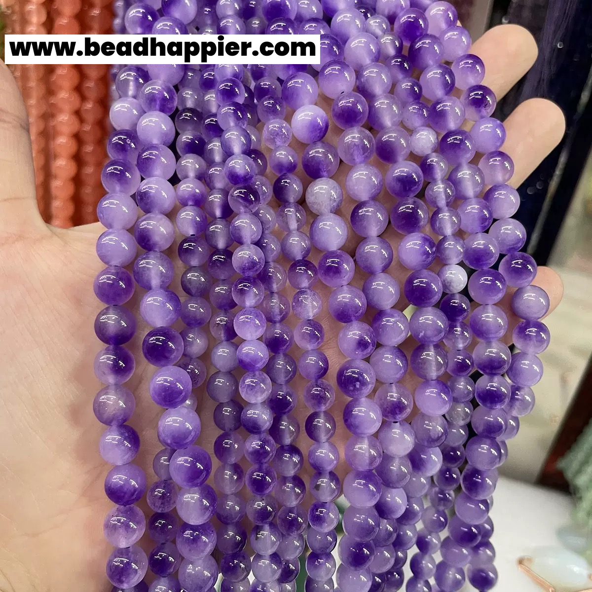 8mm 10mm Spring Party -Jade Round Bead