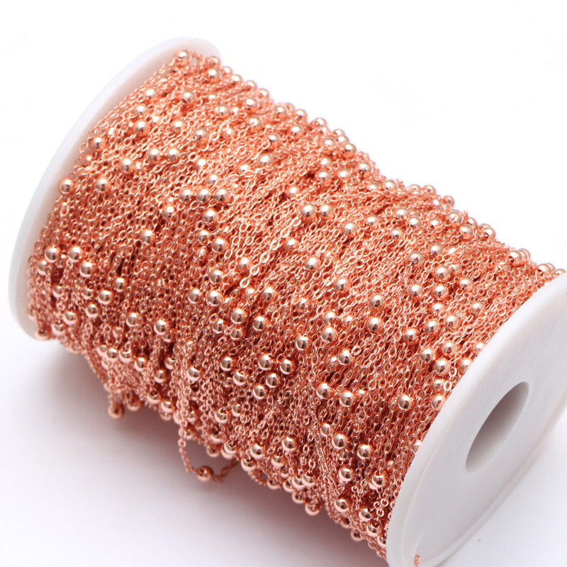 3.5mm Copper Ball Chain for DIY (3 meters)