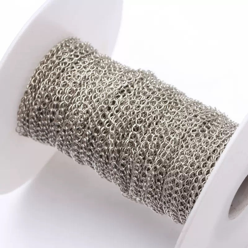 2.5x3.5mm Copper Twisted Chain for DIY (3 meters)