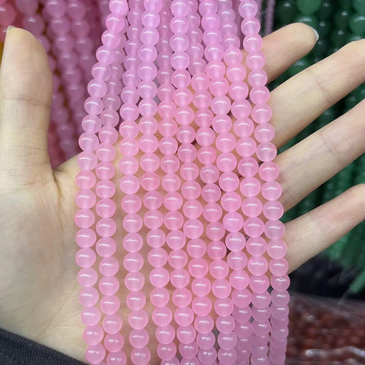 8mm Chalcedony Round Bead
