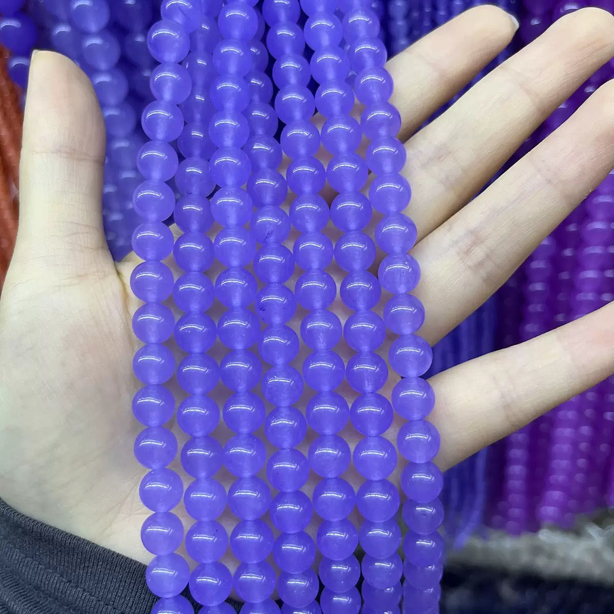 8mm Chalcedony Round Bead