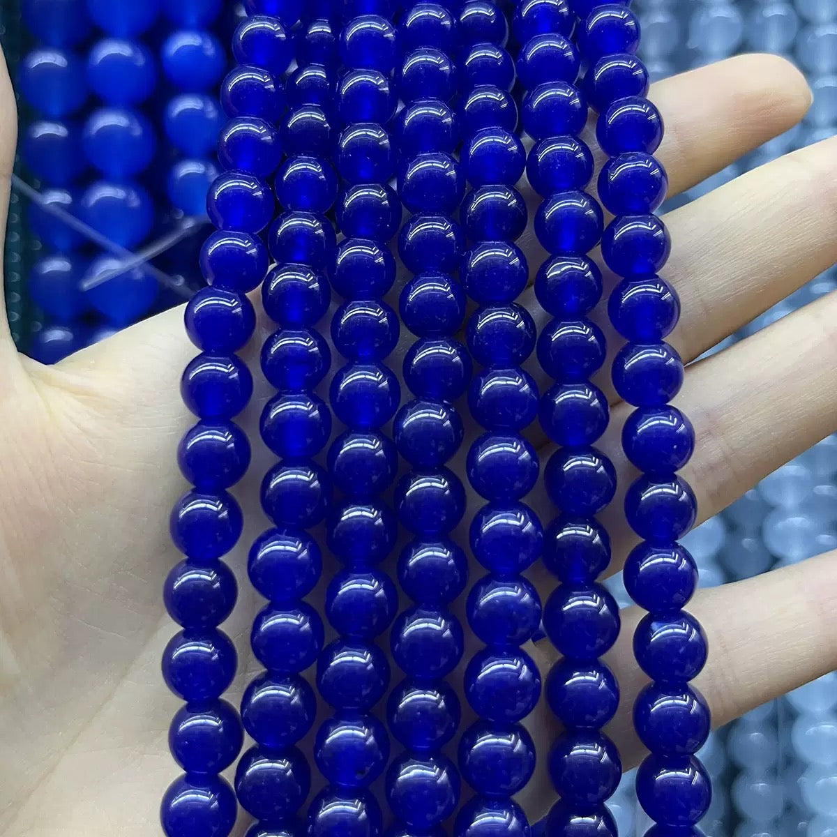 8mm Chalcedony Round Bead