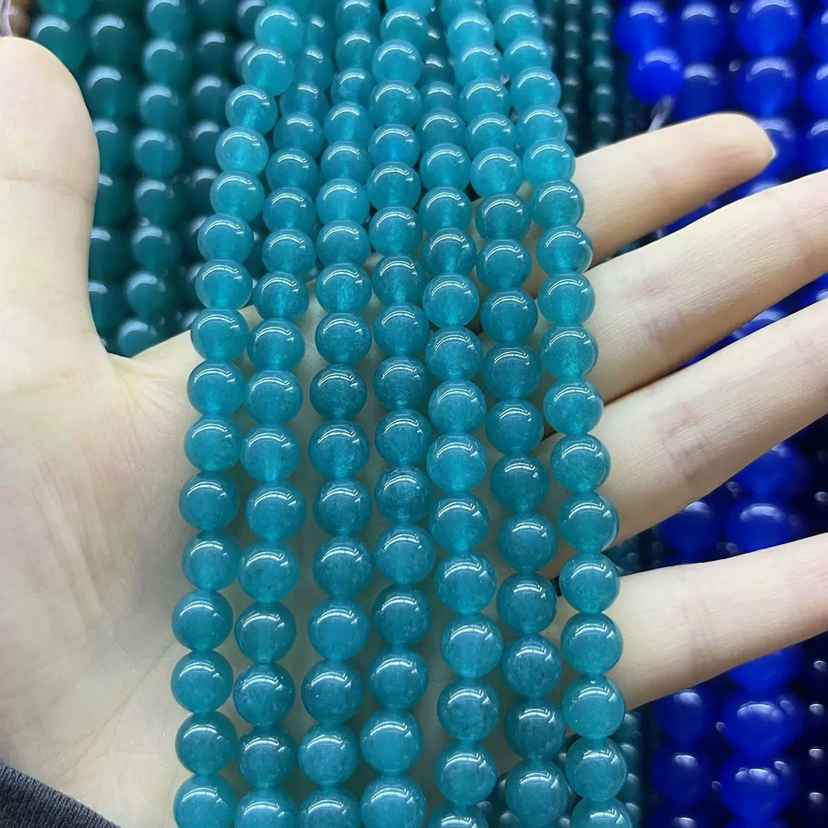 8mm Chalcedony Round Bead