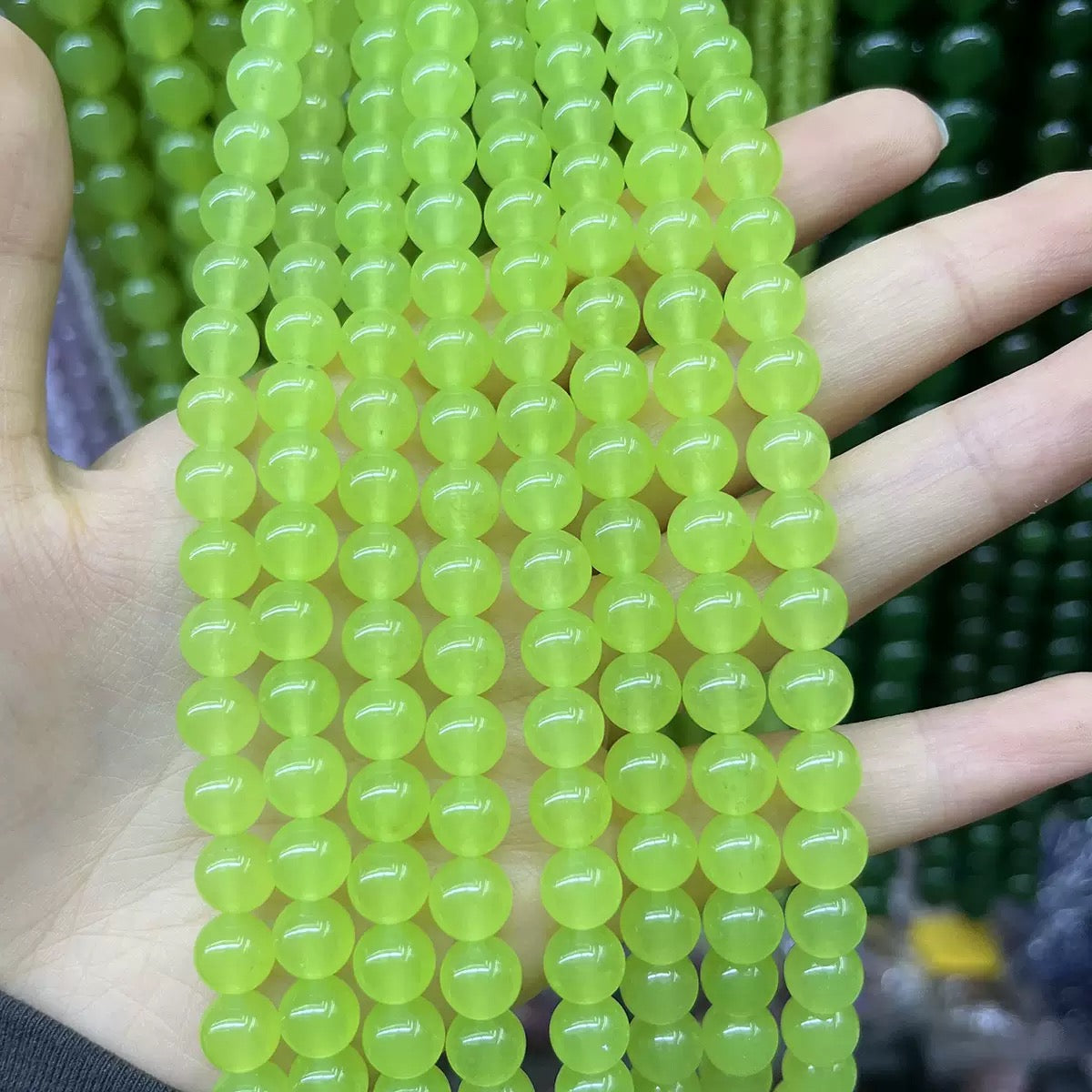 8mm Chalcedony Round Bead