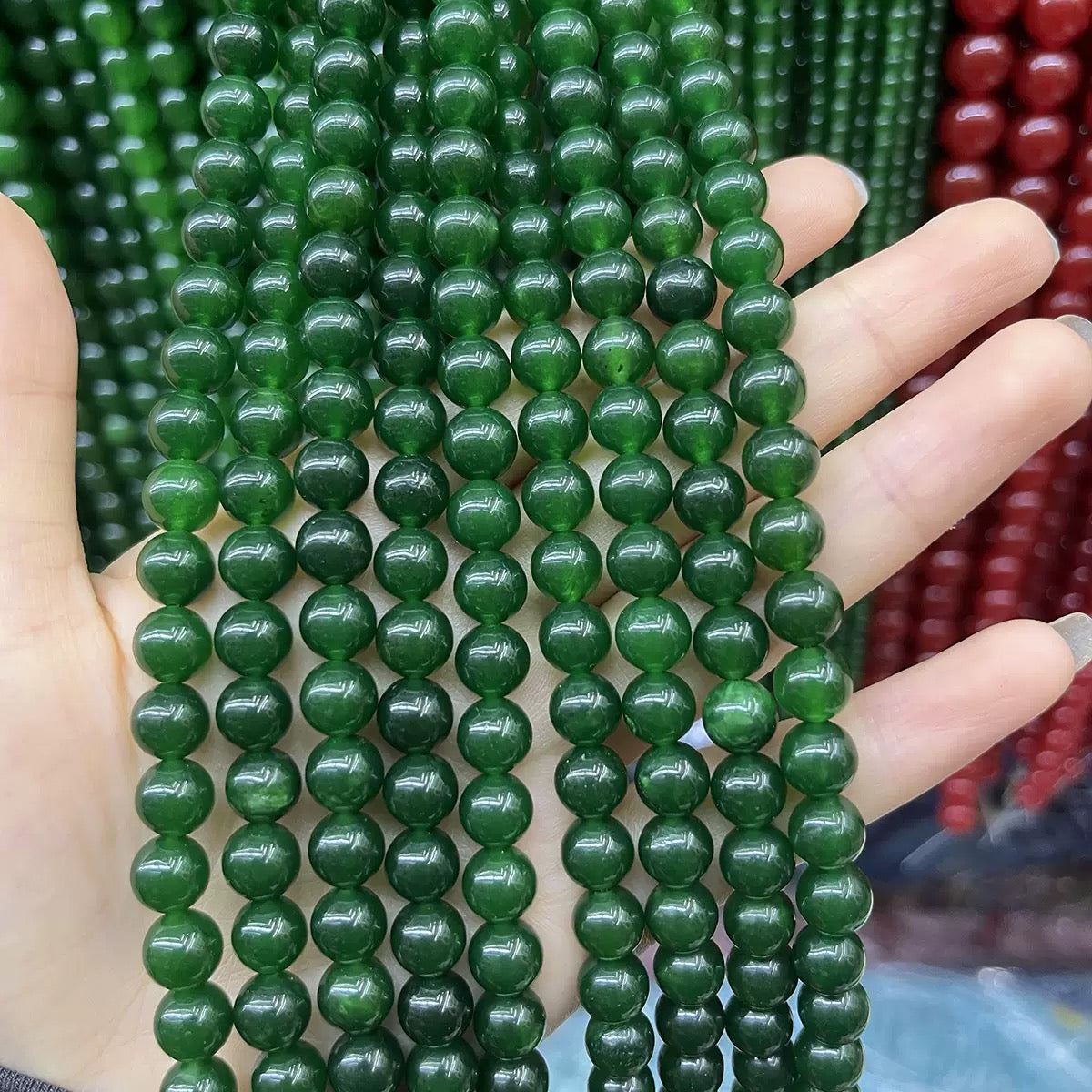 8mm Chalcedony Round Bead