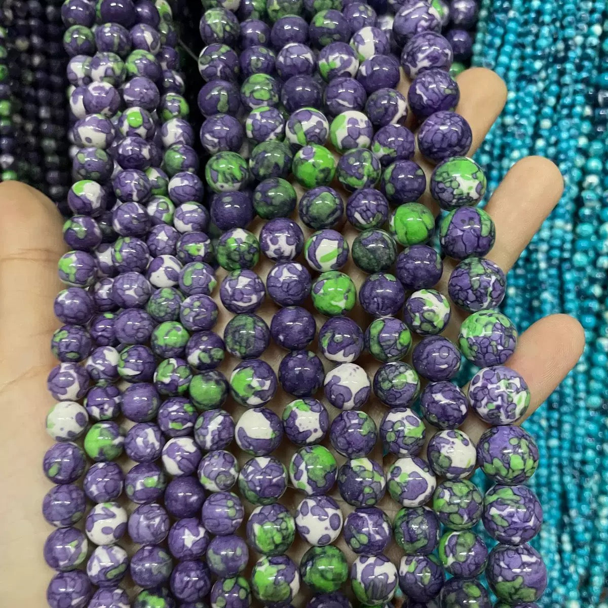 8mm 10mm Diverse Earth Round Bead