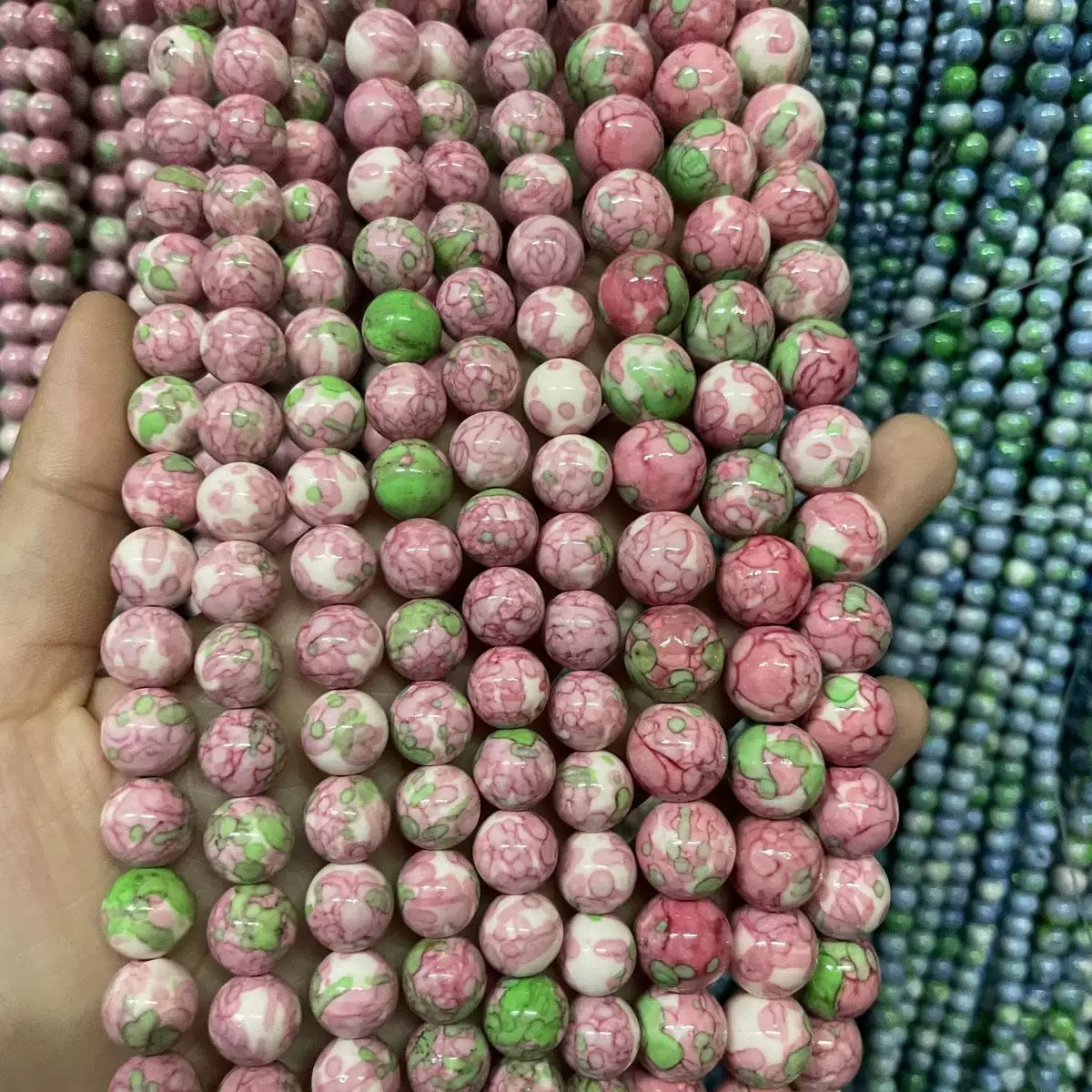 8mm 10mm Diverse Earth Round Bead