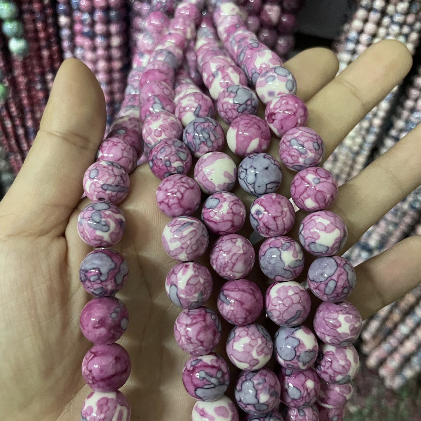 8mm 10mm Diverse Earth Round Bead