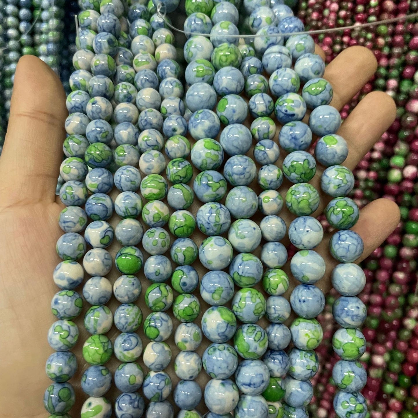 8mm 10mm Diverse Earth Round Bead