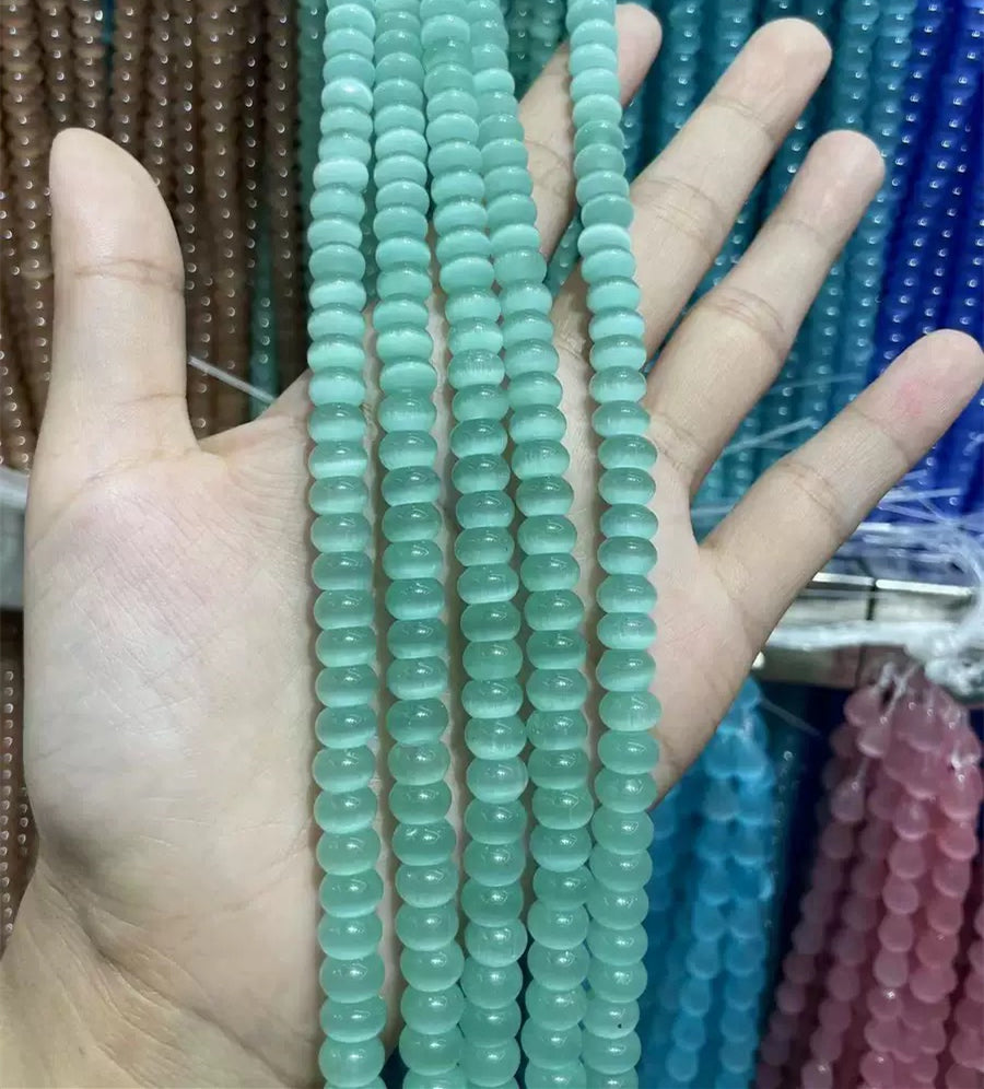 5x8mm Cat Eye Donut Bead