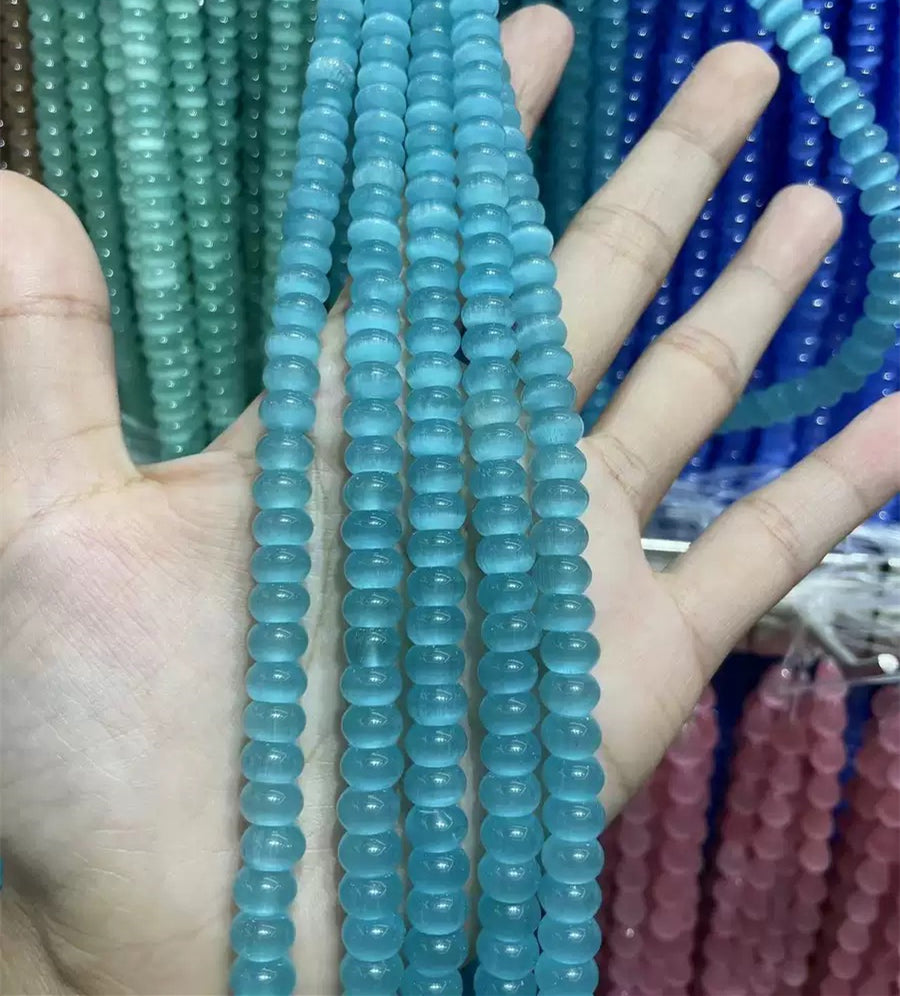 5x8mm Cat Eye Donut Bead