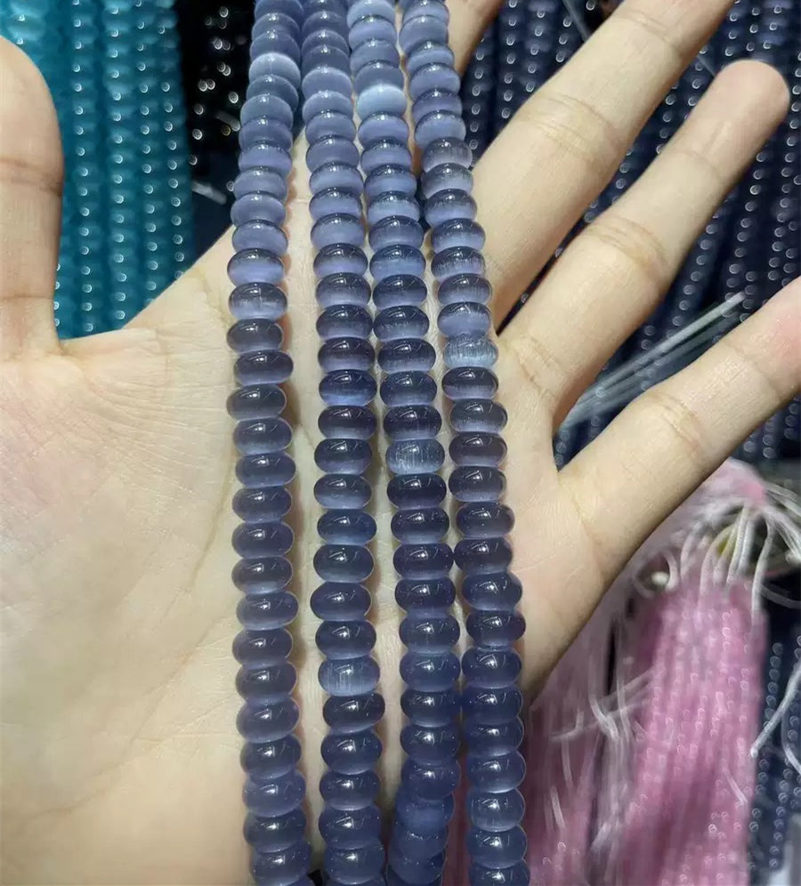 5x8mm Cat Eye Donut Bead