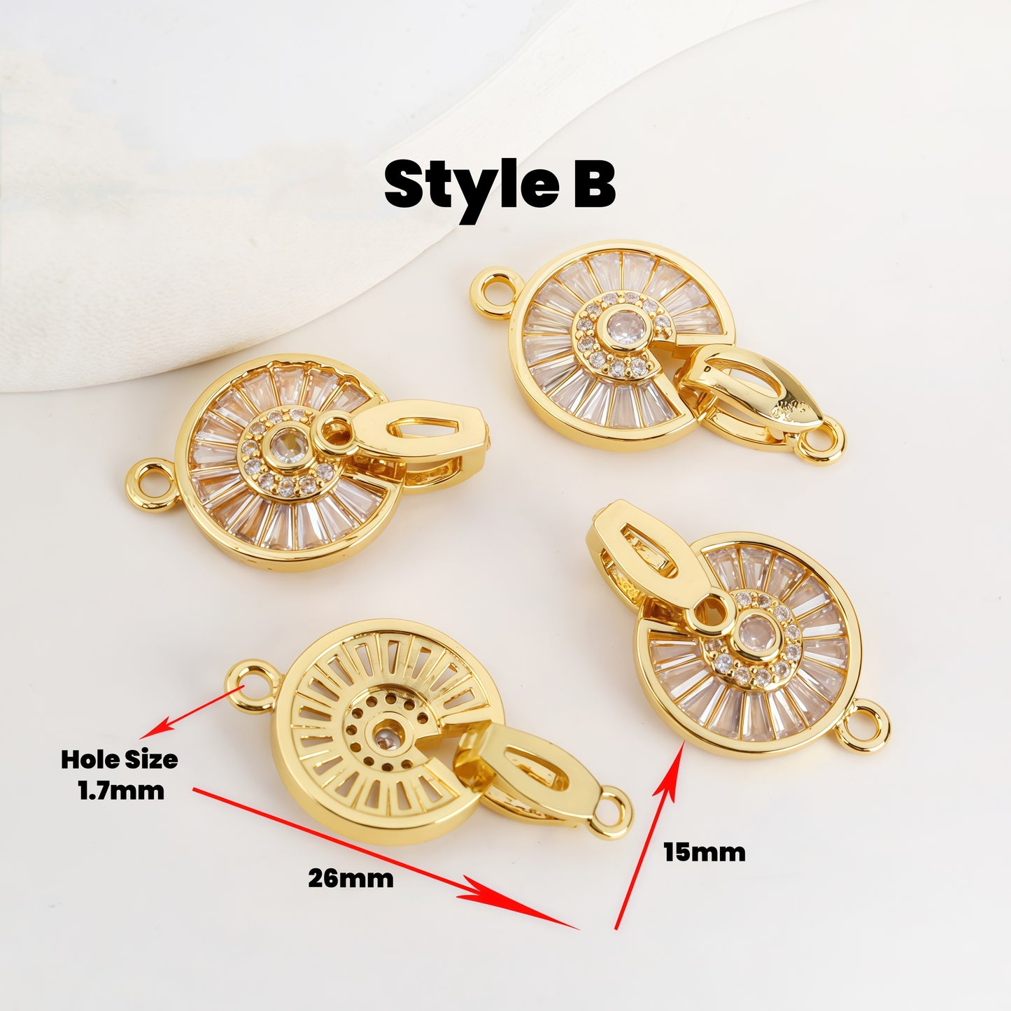 10pcs Copper Closure/Connector