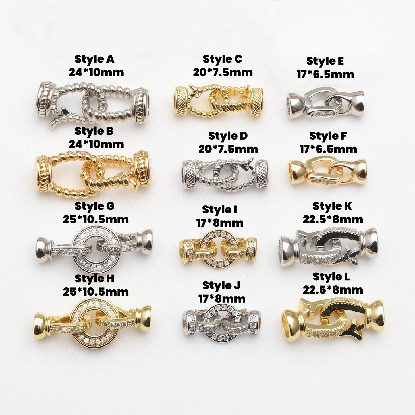 5pcs Copper Closure/Connector