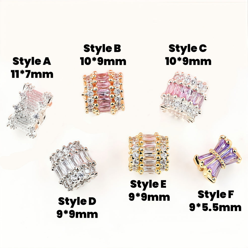 10pcs Fancy Copper Spacer