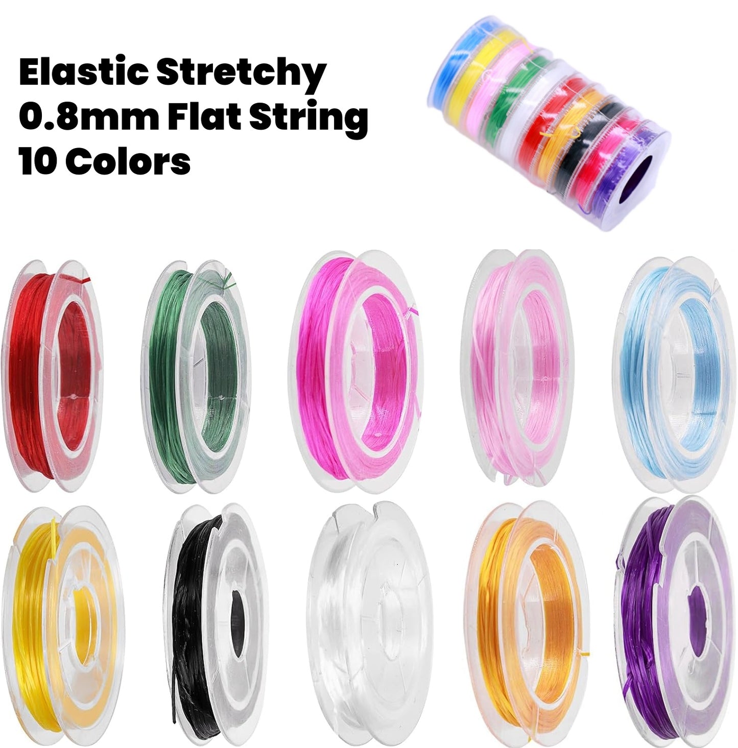 Colorful Mix Elastic Stretchy String Pack