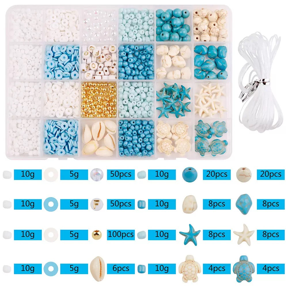 Ocean Style Clay Bead Mixed Box
