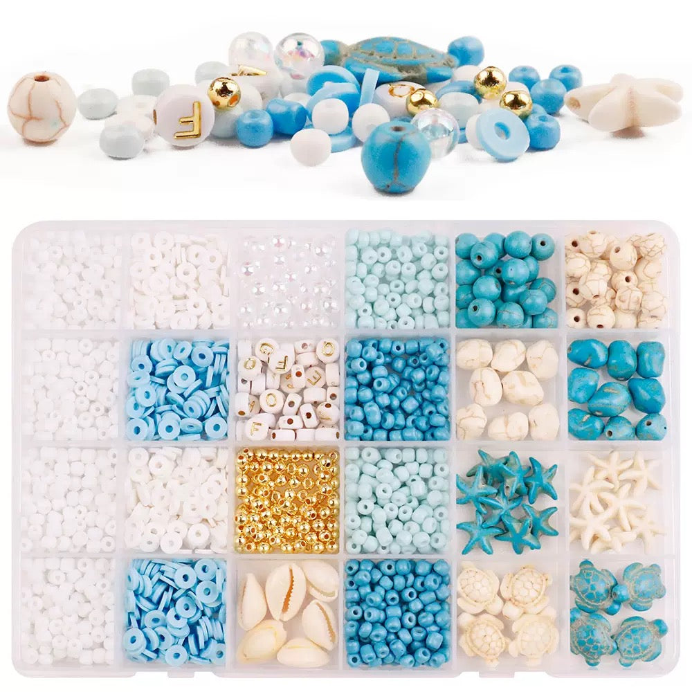 Ocean Style Clay Bead Mixed Box