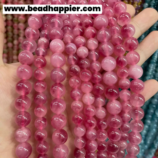 4mm 6mm Spring Party -Jade Round Bead