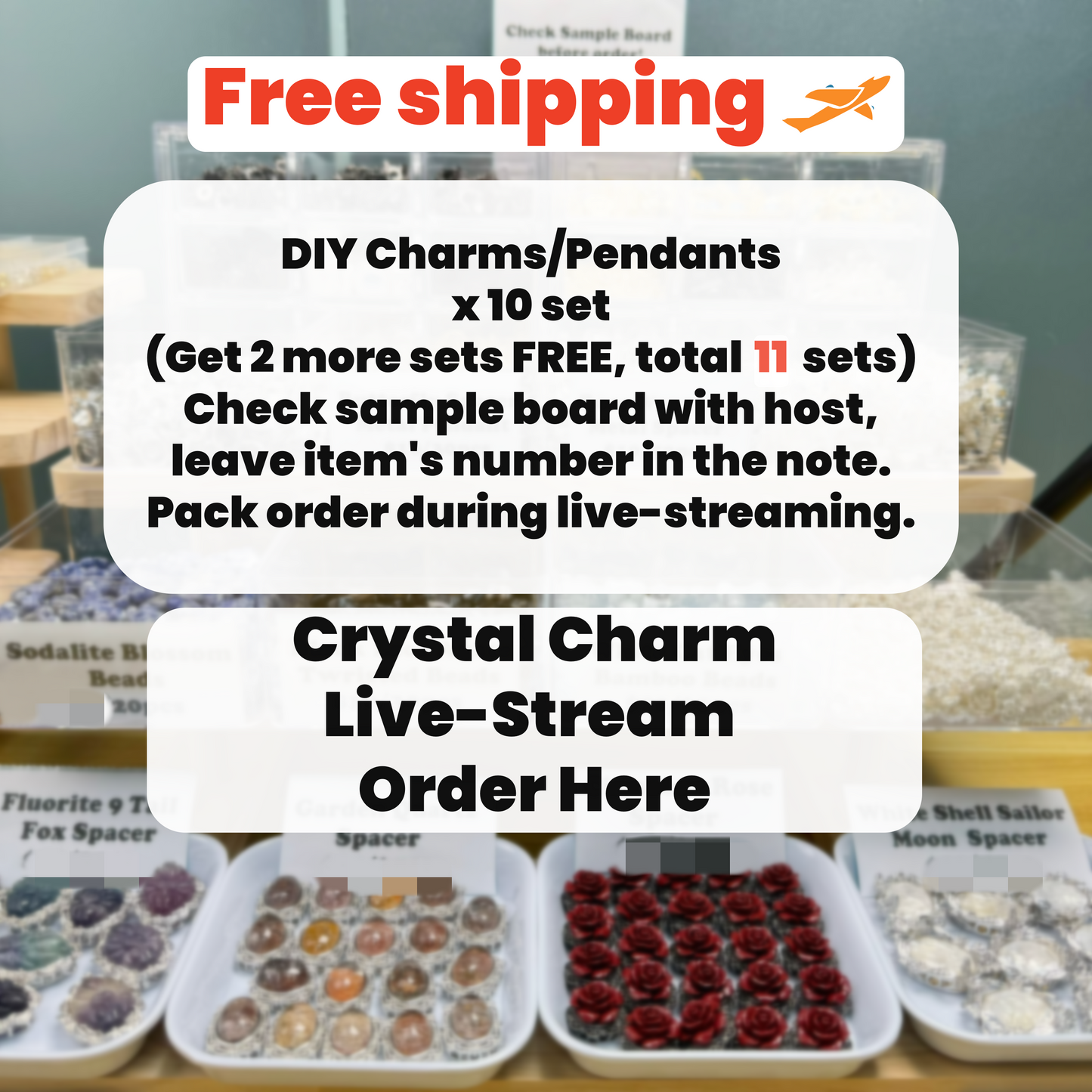 ONLY DIY Charms Live Stream Order Here