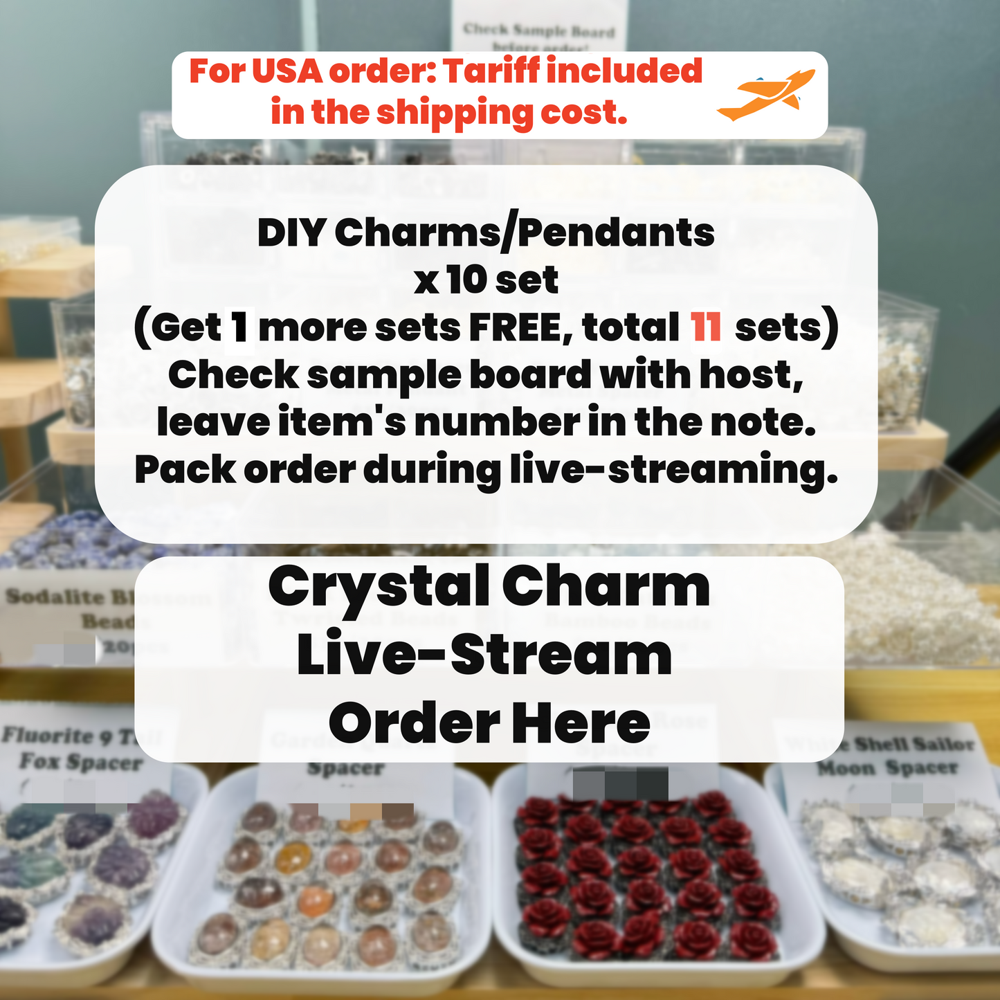 ONLY DIY Charms Live Stream Order Here