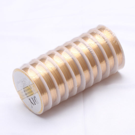 14k Gold Plated Copper Wire 0.2-1mm for DIY