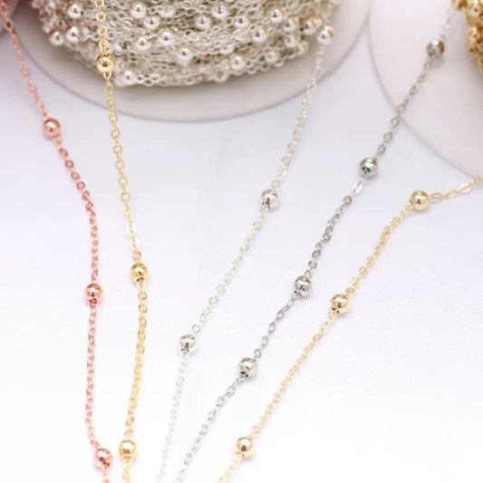 3.5mm Copper Ball Chain for DIY (3 meters)