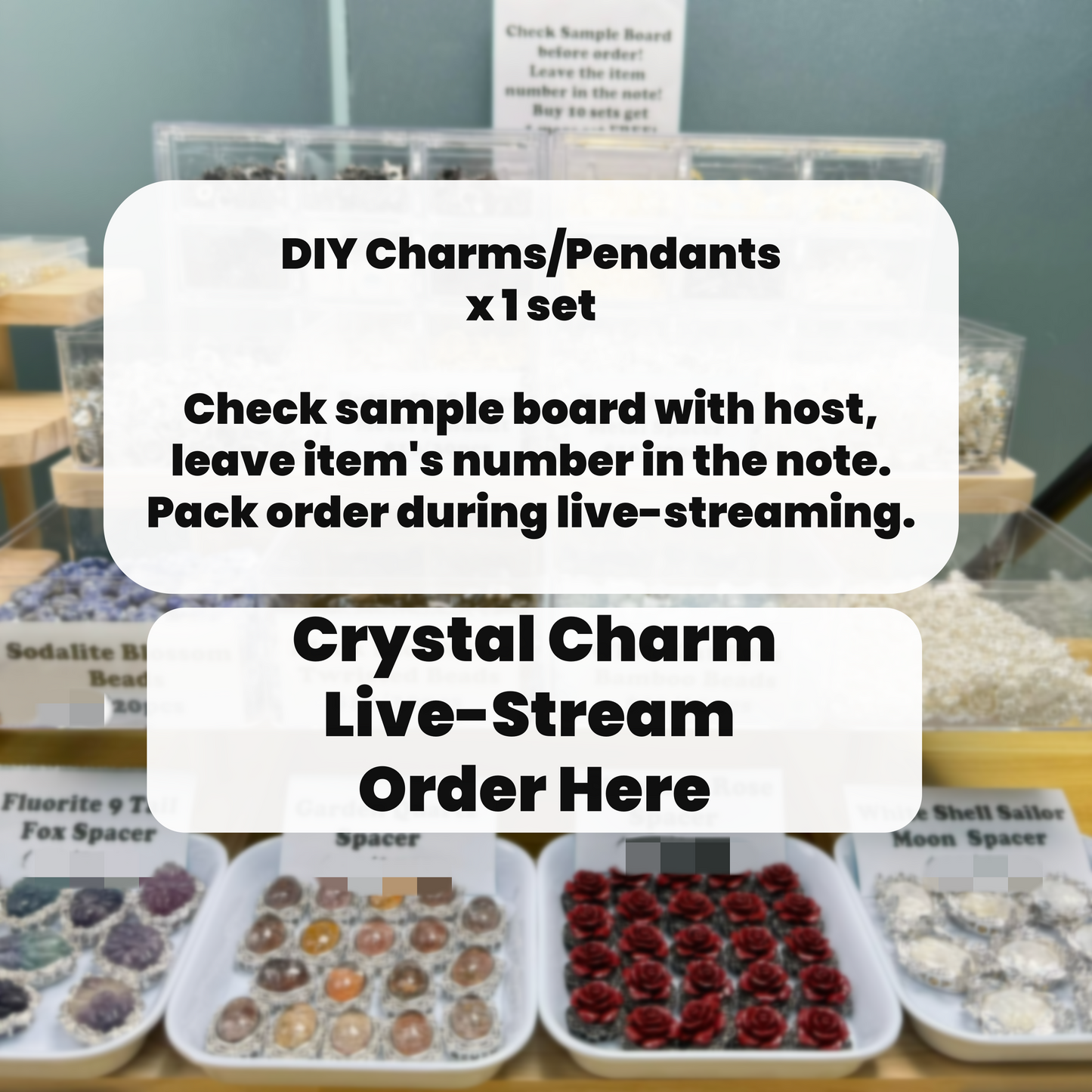 ONLY DIY Charms Live Stream Order Here