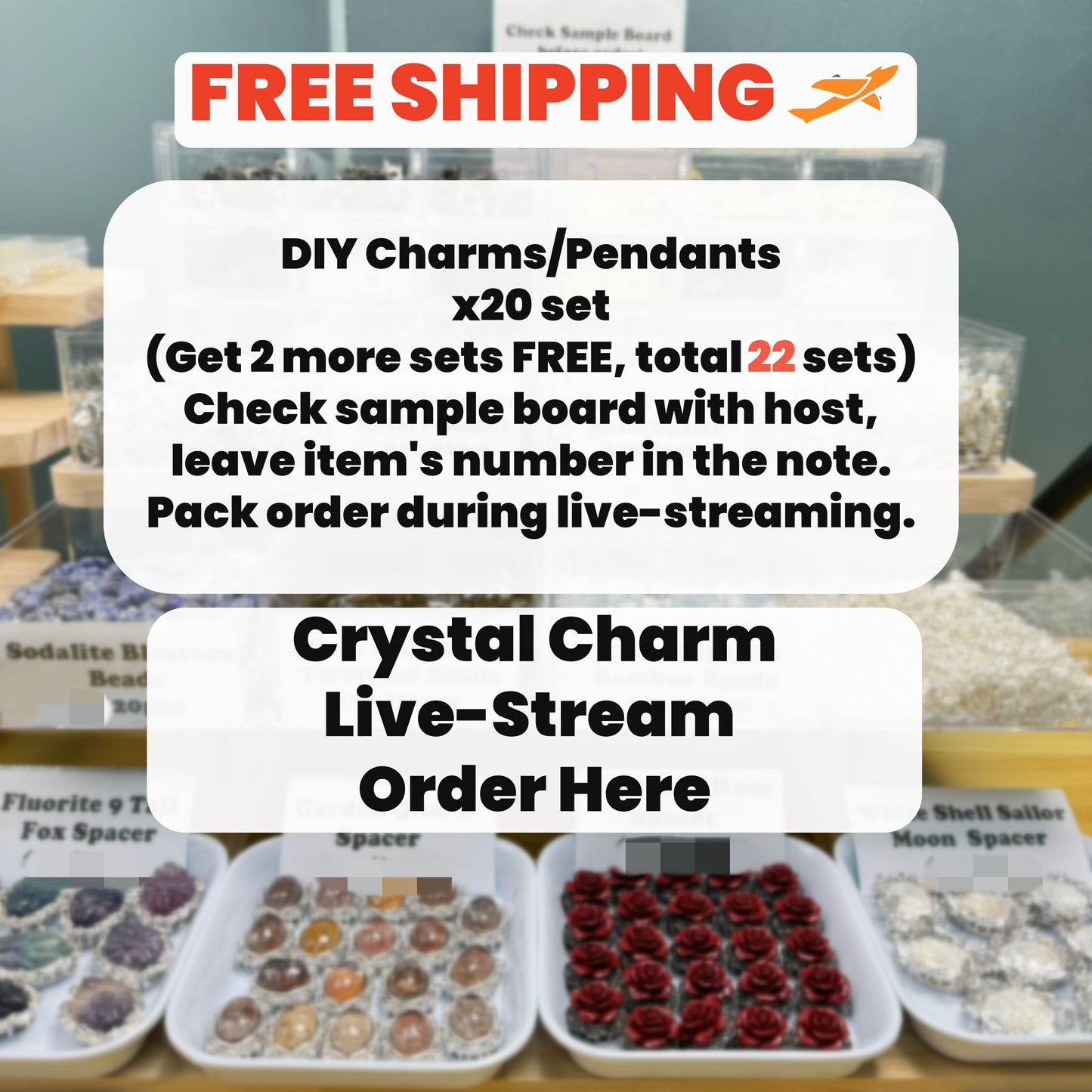 ONLY DIY Charms Live Stream Order Here