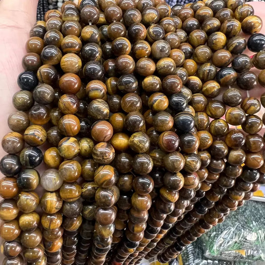 Yellow Tiger's Eye Round Bead-All Sizes