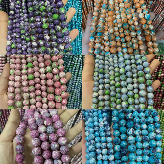 8mm 10mm Diverse Earth Round Bead