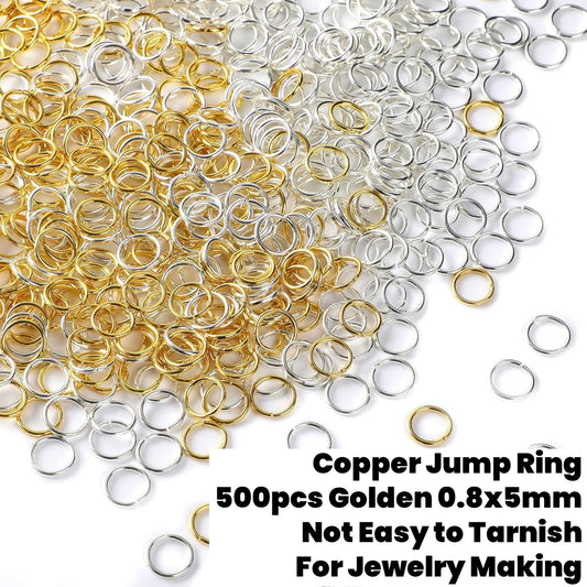 1000pcs Jump Ring 5mm Alloy