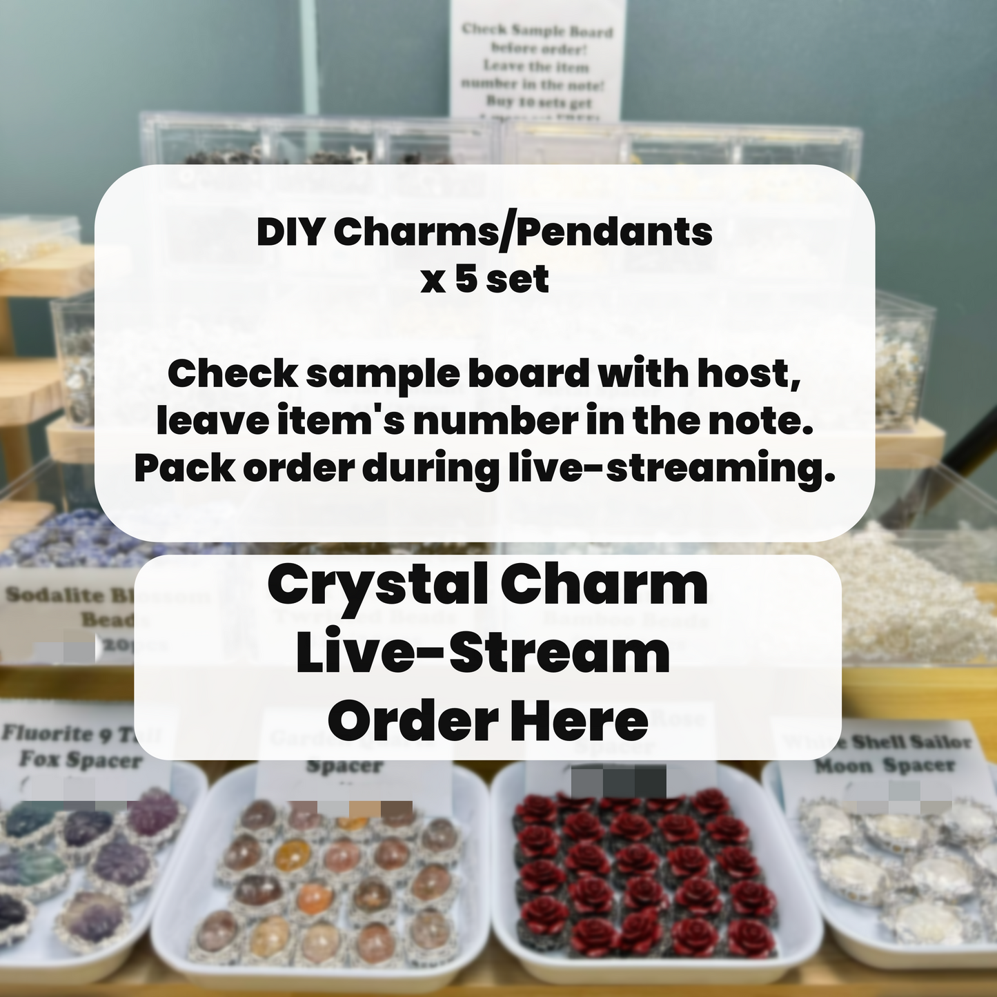 ONLY DIY Charms Live Stream Order Here