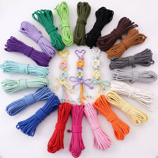 4mm Solid Color Core-Spun Cotton Cord