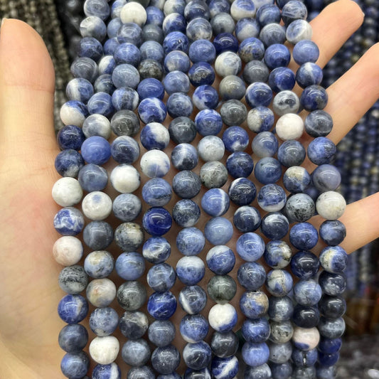 8mm 10mm Natural Sodalite Round Bead