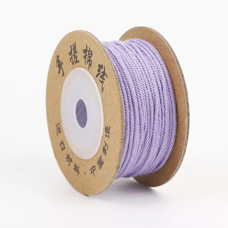 Tibetan Hand-Twisted Cotton Cord Solid Color