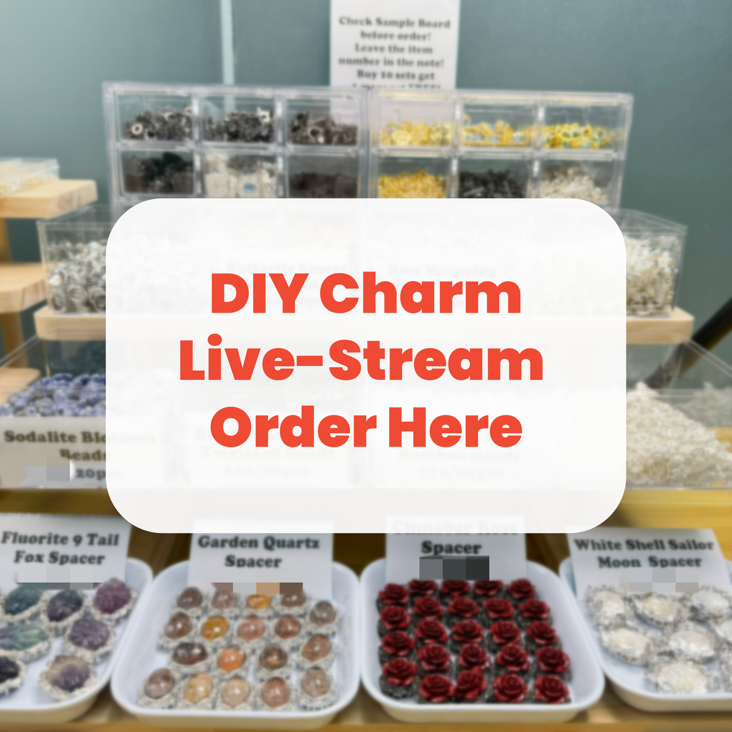 ONLY DIY Charms Live Stream Order Here