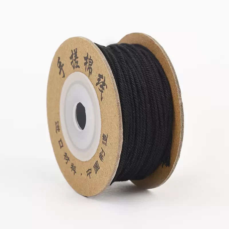 Tibetan Hand-Twisted Cotton Cord Solid Color