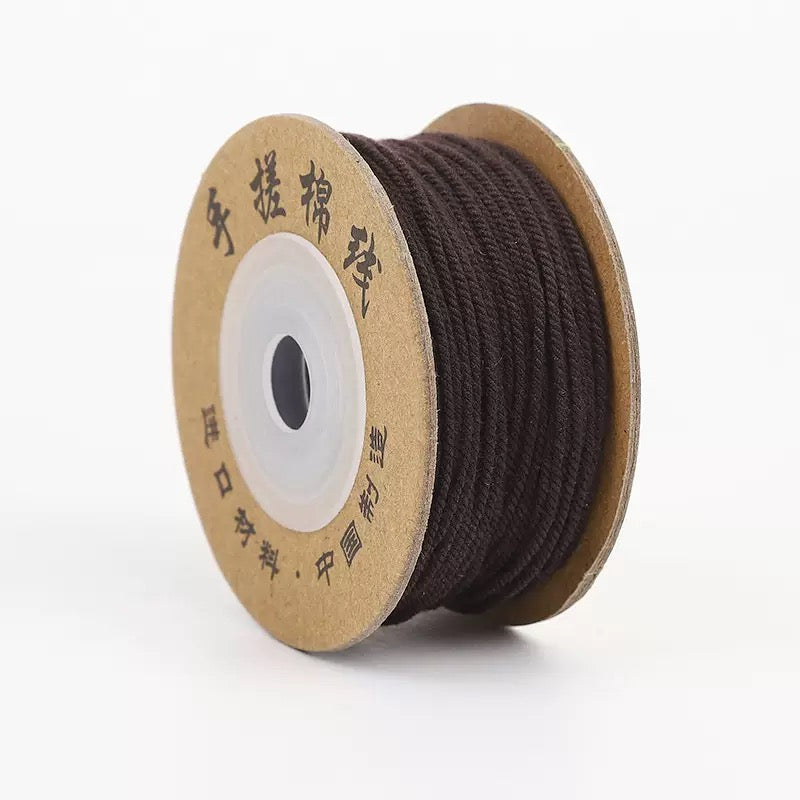 Tibetan Hand-Twisted Cotton Cord Solid Color