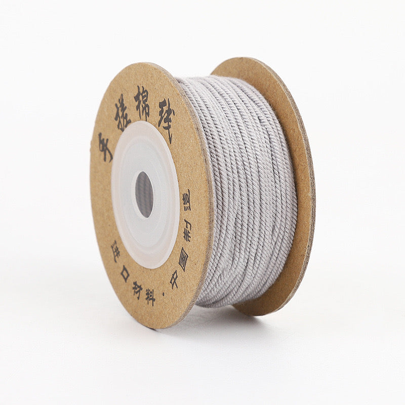 Tibetan Hand-Twisted Cotton Cord Solid Color