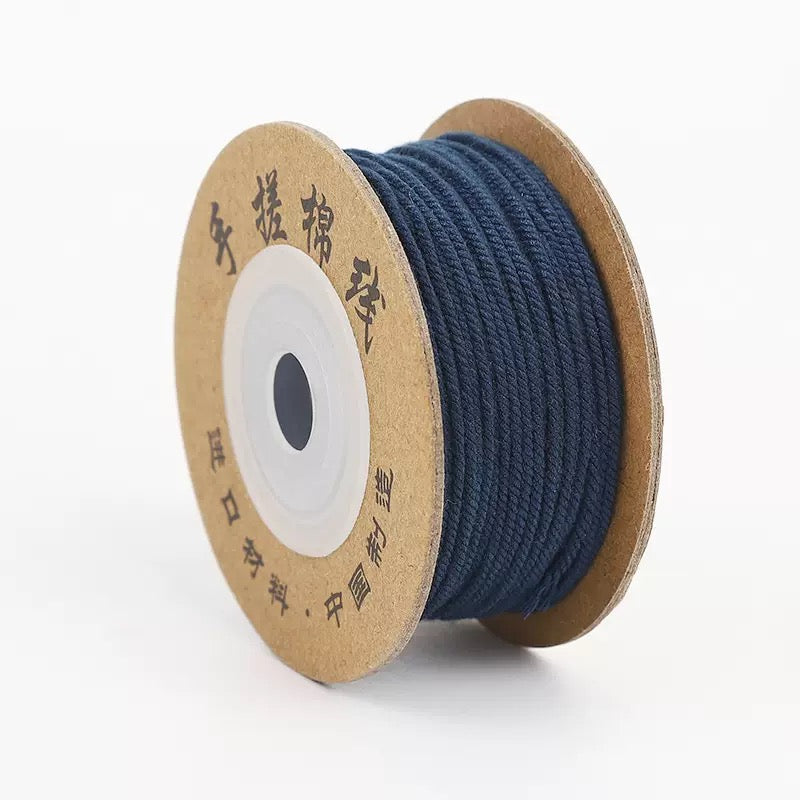 Tibetan Hand-Twisted Cotton Cord Solid Color