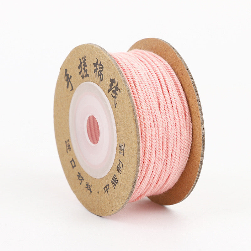 Tibetan Hand-Twisted Cotton Cord Solid Color