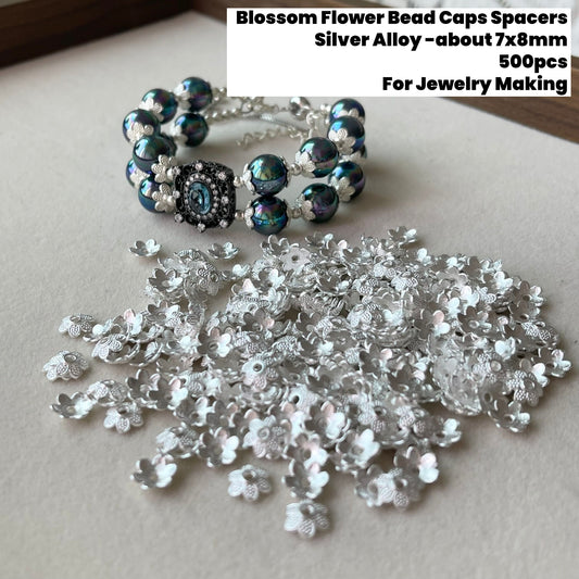 500pcs Blossom Flower Bead Cap Spacers
