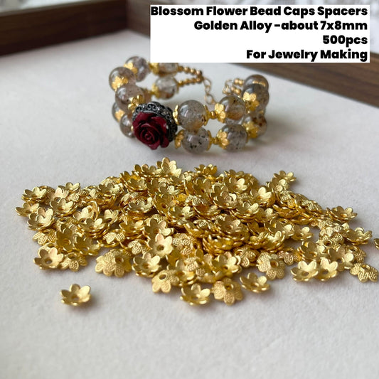 500pcs Blossom Flower Bead Cap Spacers